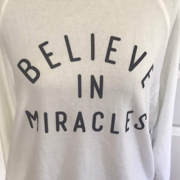 Wildfox White‎ 'Believe in Miracles' Sweatshirt - Picture 3 of 7